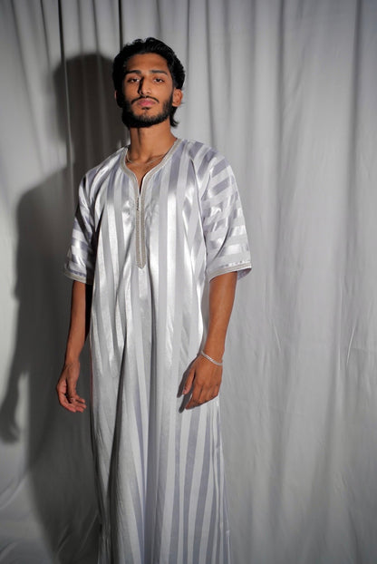 Moroccan Thobe - White