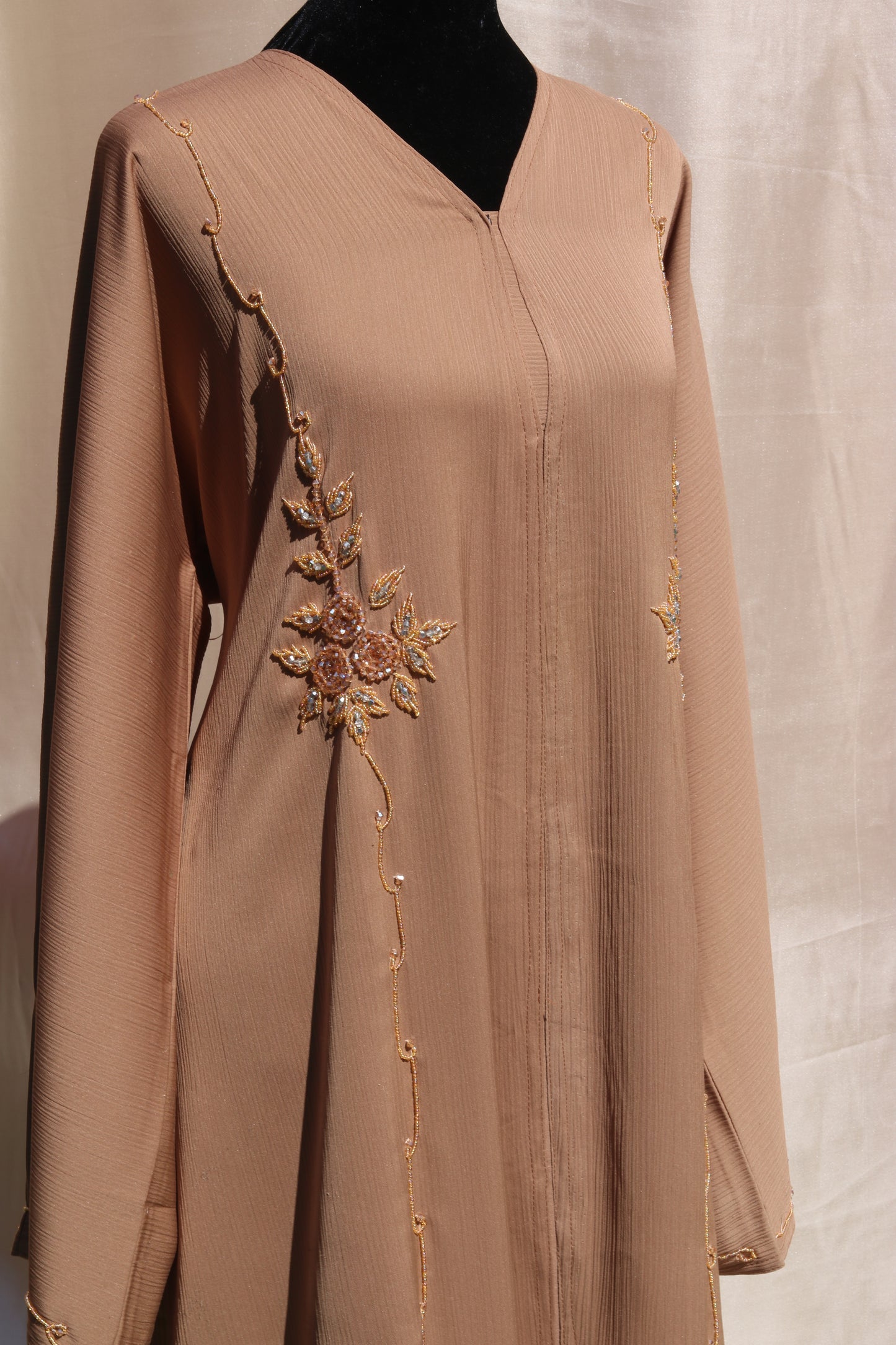 Embellished Abaya - Mocha